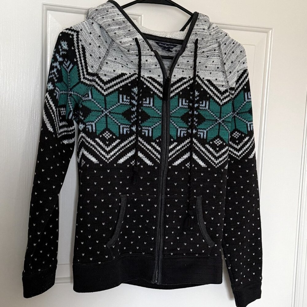 American Eagle Zip Up Sweatshirt Size XS